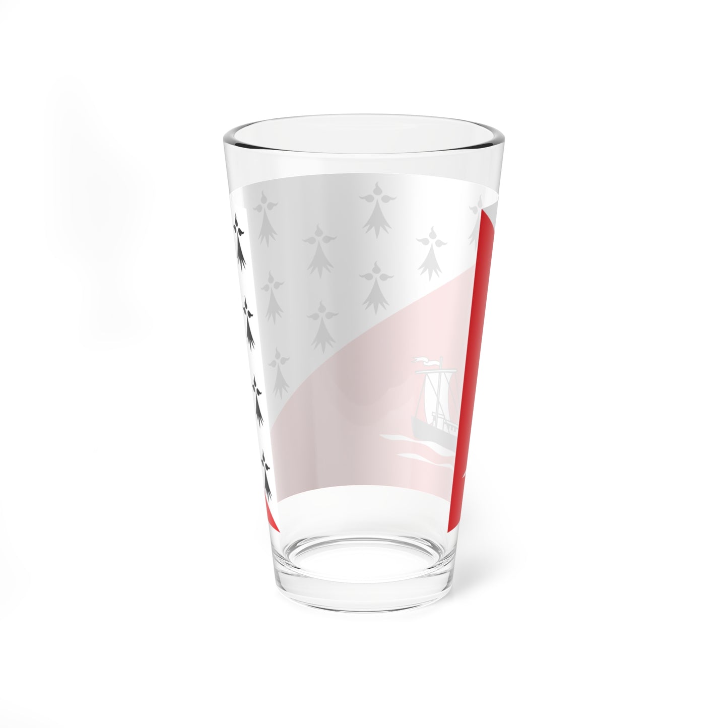 Flag of Nort-sur-Erdre (France) Pint Glass 16oz
