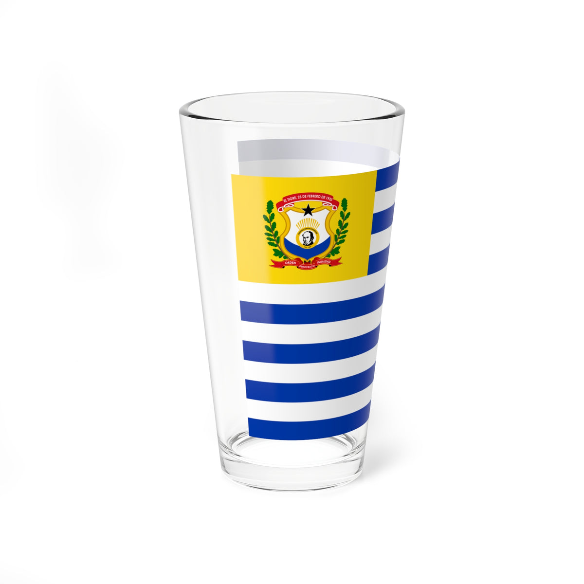 Bandera del Municipio Simon Rodriguez (Venezuela) Pint Glass 16oz