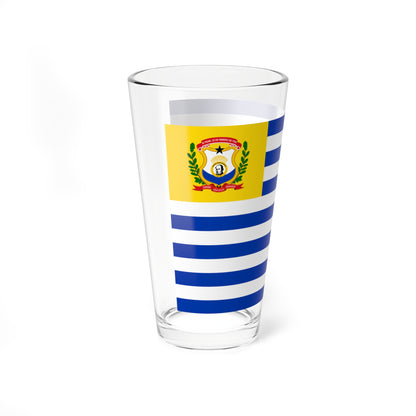 Bandera del Municipio Simon Rodriguez (Venezuela) Pint Glass 16oz
