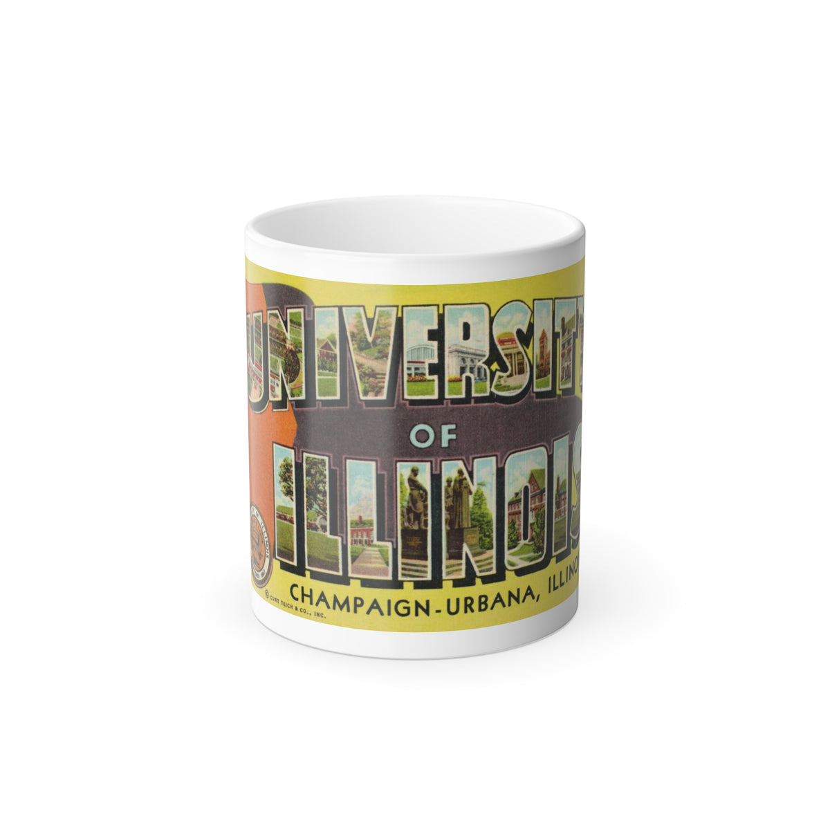 Greetings From The University of Illinois (Greeting Postcards) Color Changing Mug 11oz