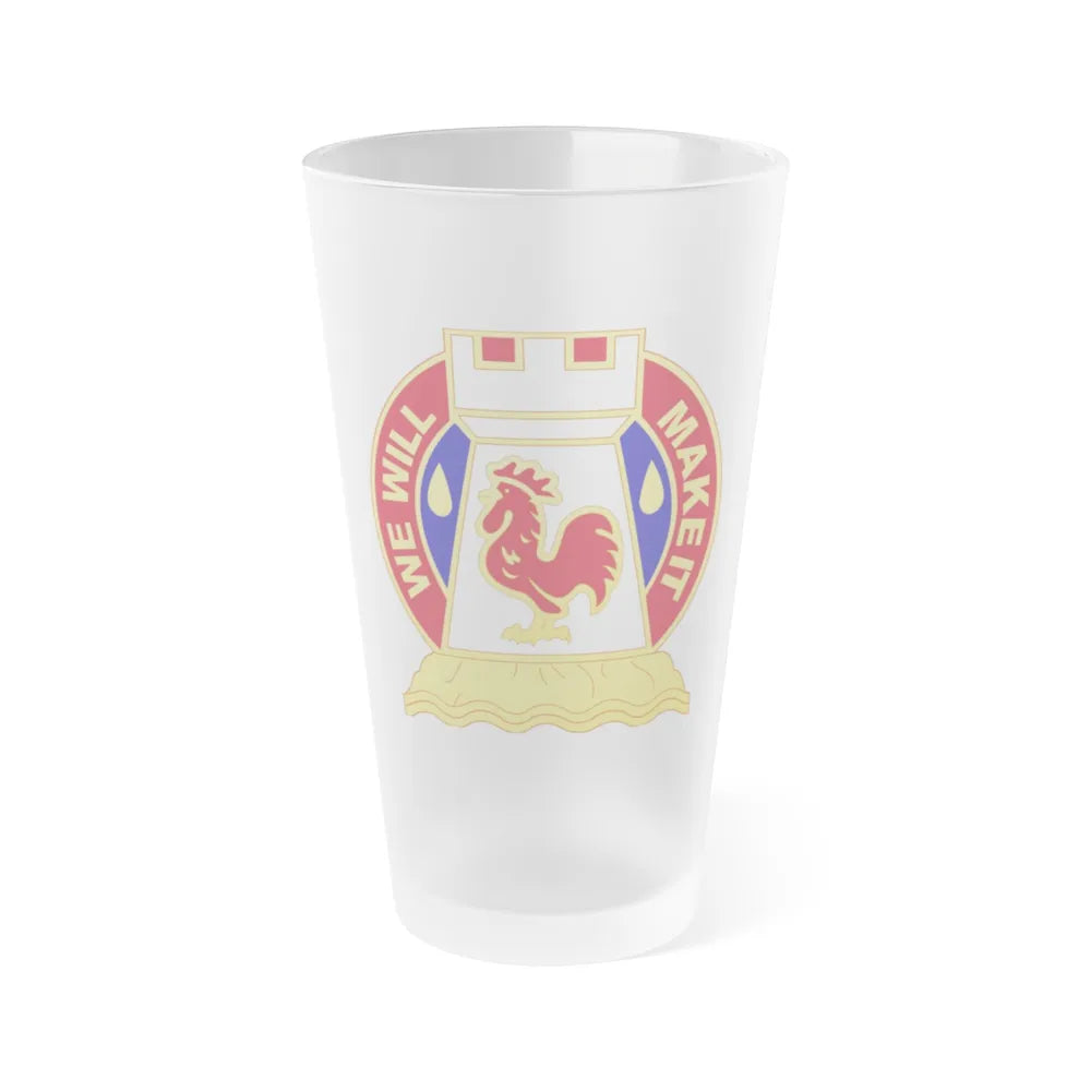 243 Engineer Battalion (U.S. Army) Frosted Pint Glass 16oz-Go Mug Yourself