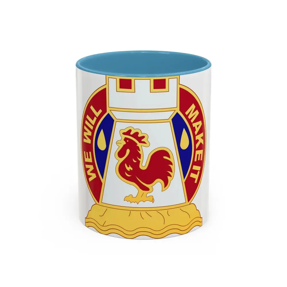 243 Engineer Battalion (U.S. Army) Accent Coffee Mug 11oz Light Blue - Go Mug Yourself