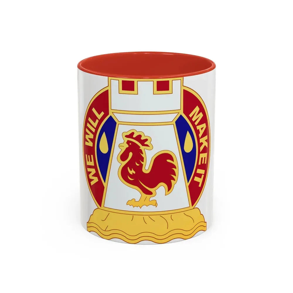 243 Engineer Battalion (U.S. Army) Accent Coffee Mug 11oz Red - Go Mug Yourself