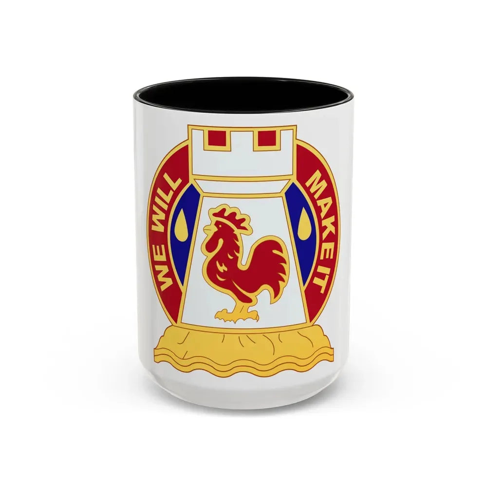 243 Engineer Battalion (U.S. Army) Accent Coffee Mug 15oz Black - Go Mug Yourself
