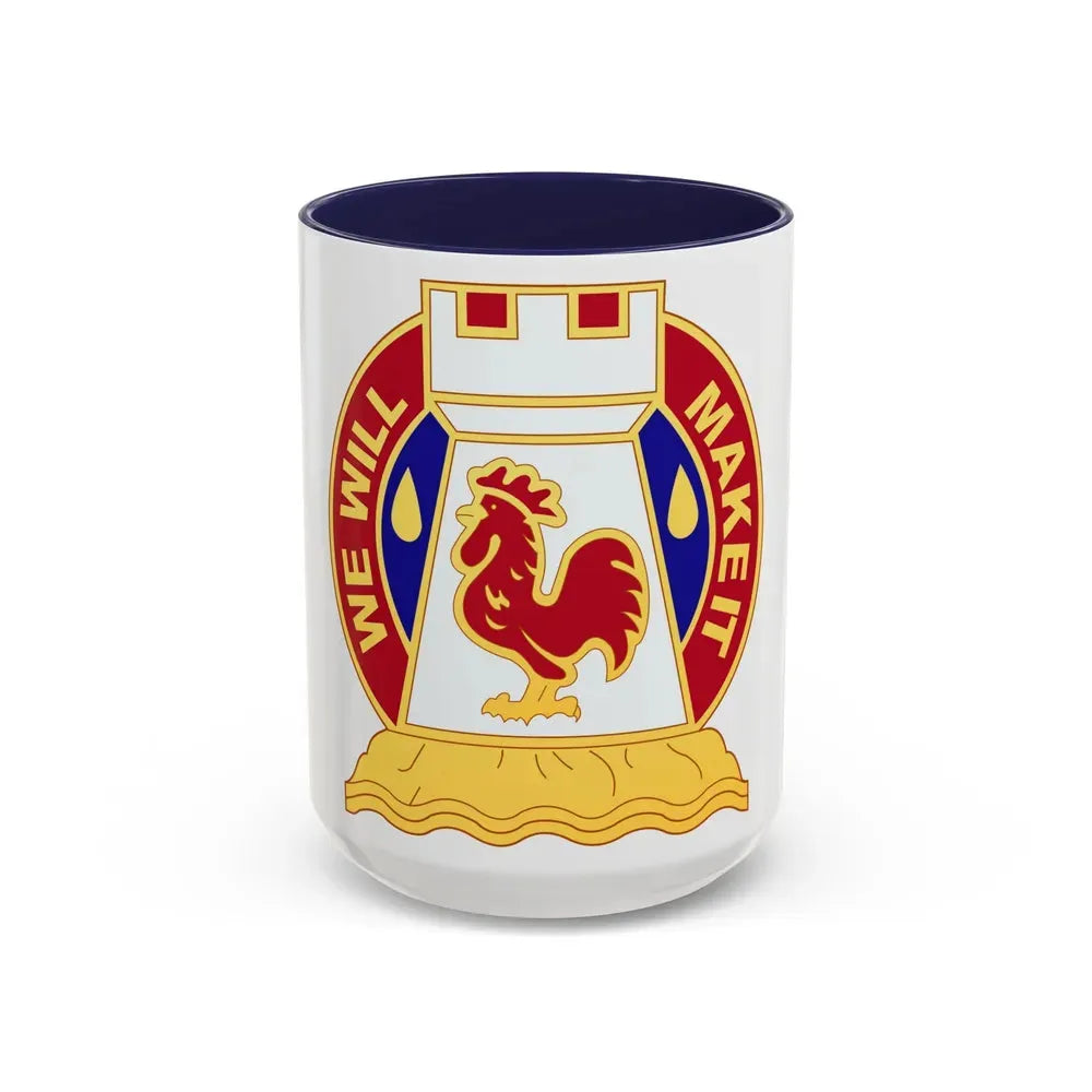 243 Engineer Battalion (U.S. Army) Accent Coffee Mug 15oz Navy - Go Mug Yourself