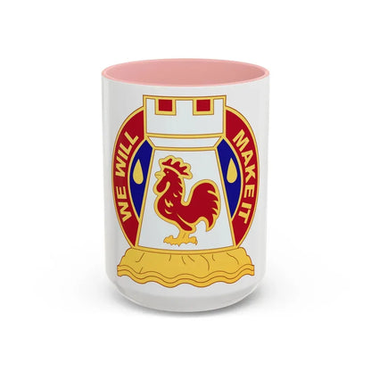 243 Engineer Battalion (U.S. Army) Accent Coffee Mug 15oz Pink - Go Mug Yourself
