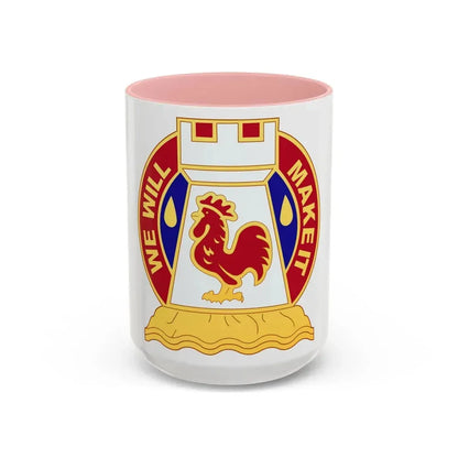 243 Engineer Battalion (U.S. Army) Accent Coffee Mug 15oz Pink - Go Mug Yourself