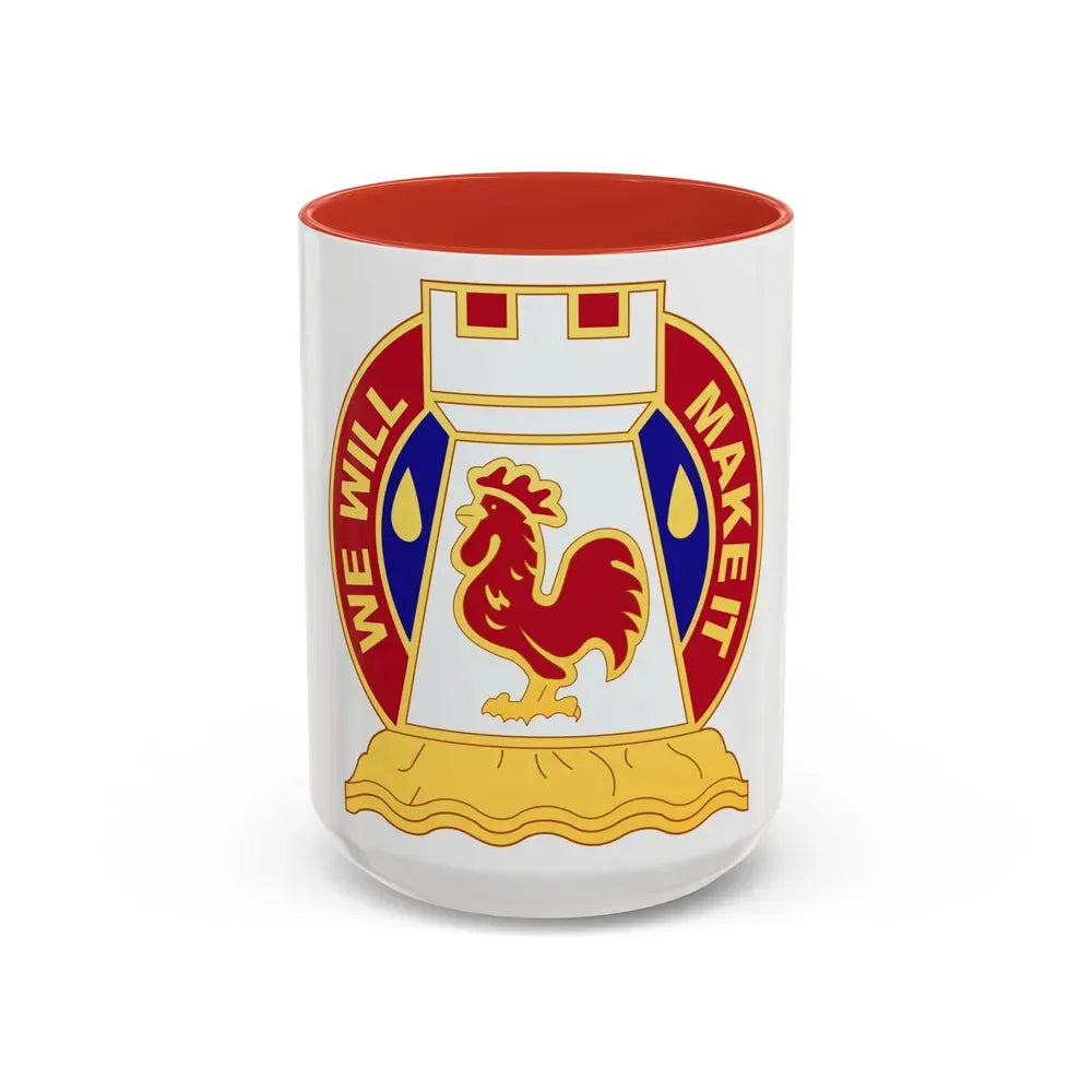 243 Engineer Battalion (U.S. Army) Accent Coffee Mug 15oz Red - Go Mug Yourself