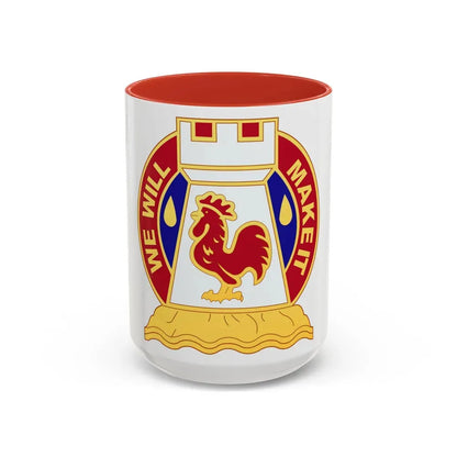 243 Engineer Battalion (U.S. Army) Accent Coffee Mug 15oz Red - Go Mug Yourself