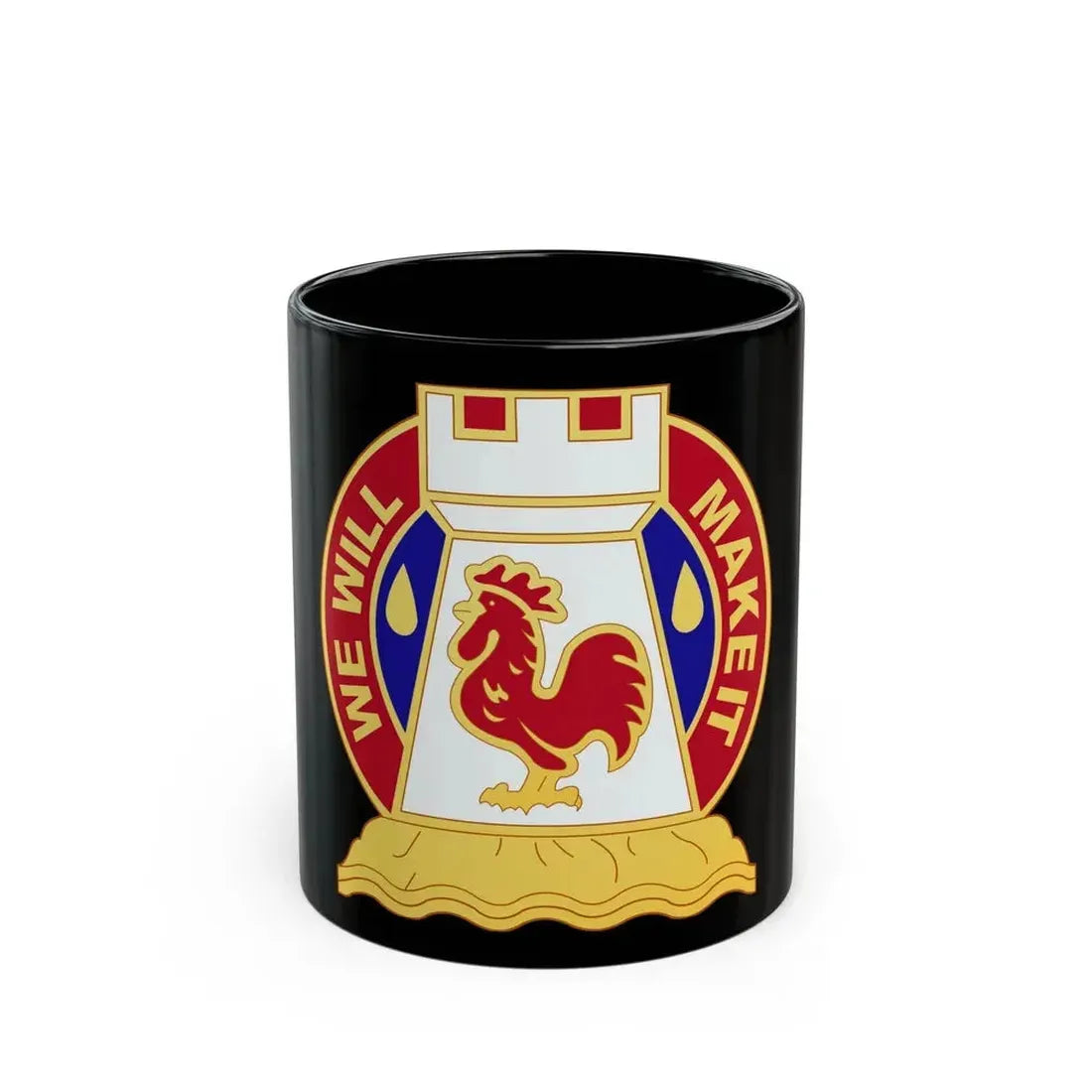 243 Engineer Battalion (U.S. Army) Black Coffee Mug 11oz - Go Mug Yourself