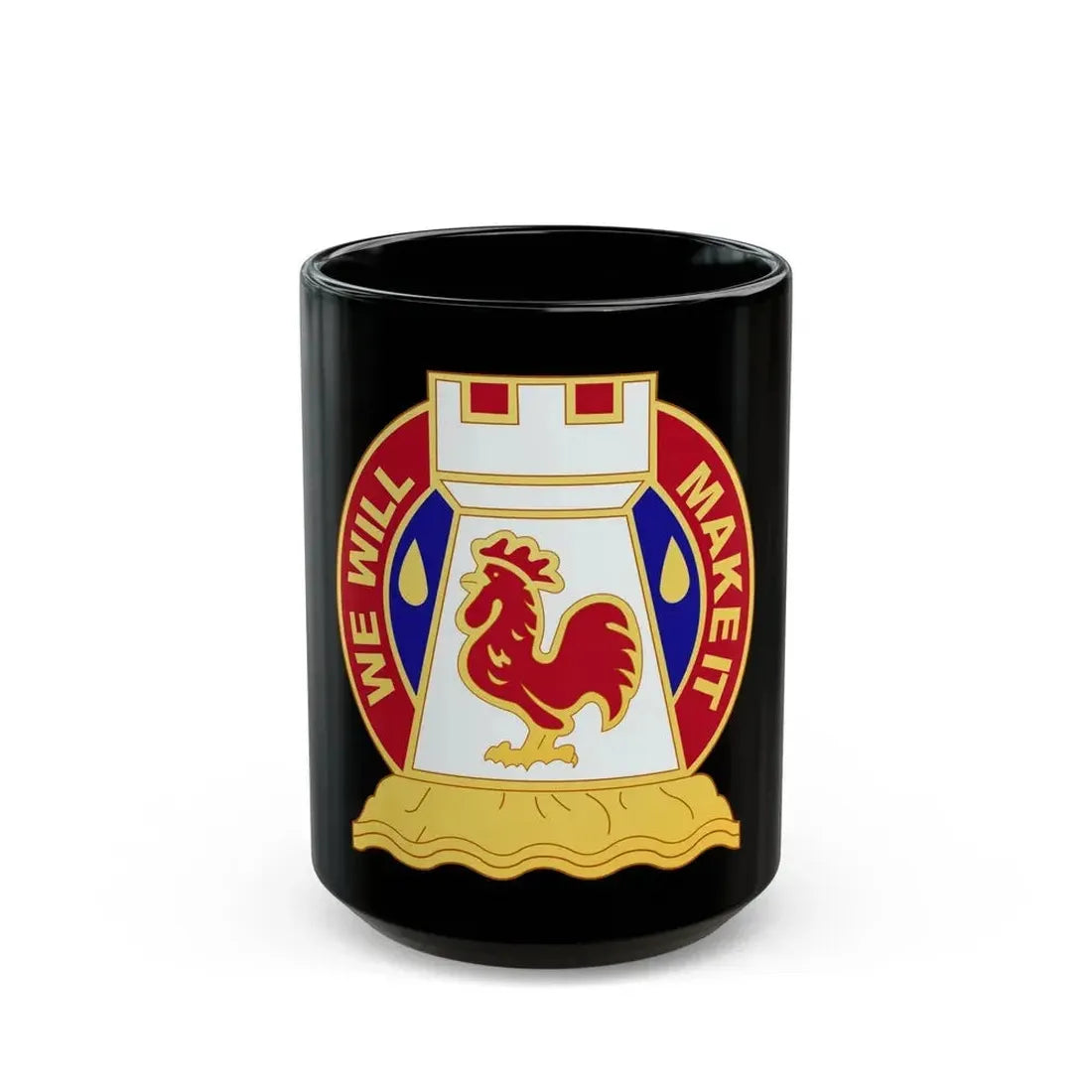 243 Engineer Battalion (U.S. Army) Black Coffee Mug 15oz - Go Mug Yourself