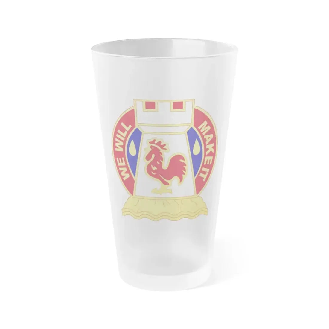243 Engineer Battalion (U.S. Army) Frosted Pint Glass 16oz Default Title - Go Mug Yourself
