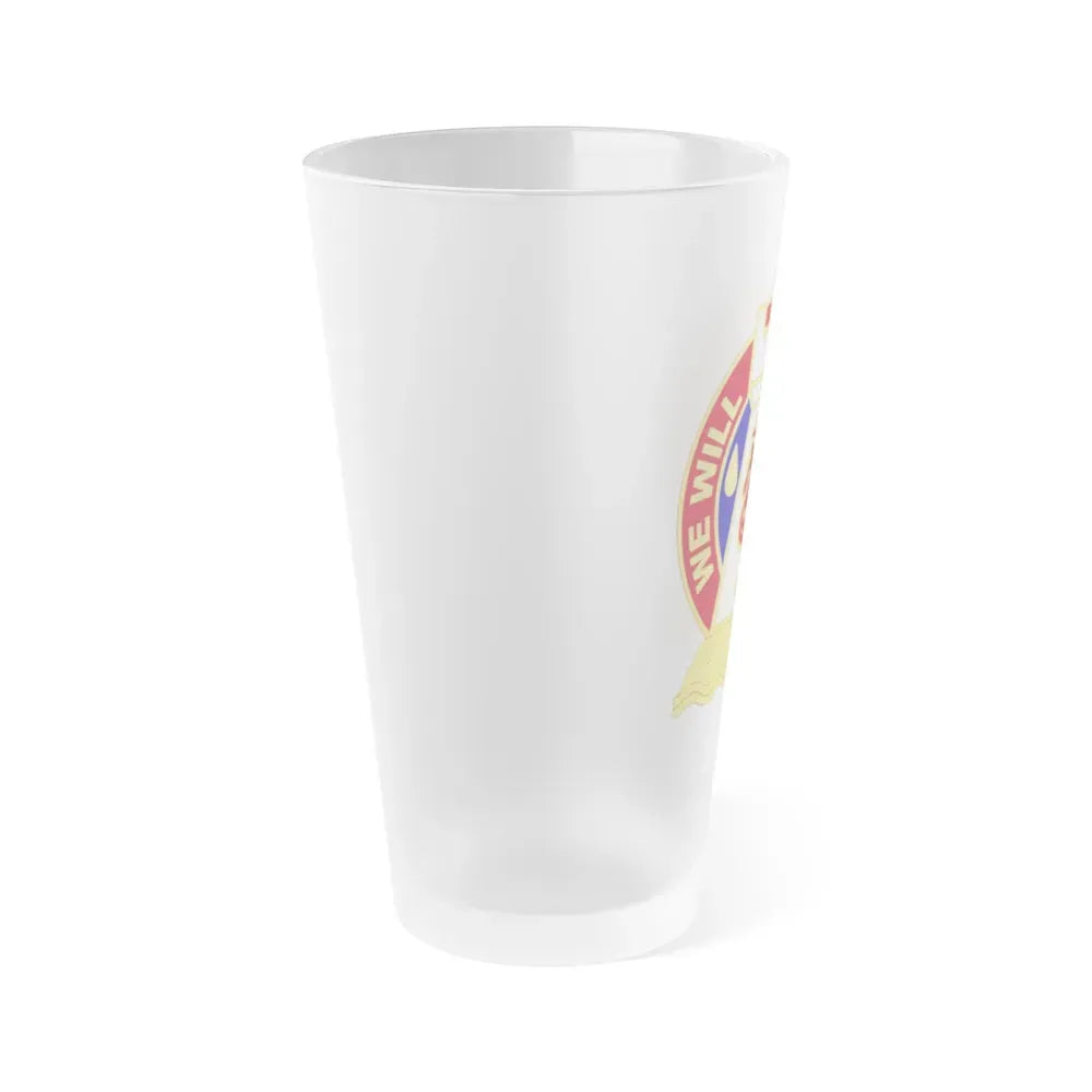 243 Engineer Battalion (U.S. Army) Frosted Pint Glass 16oz - Go Mug Yourself