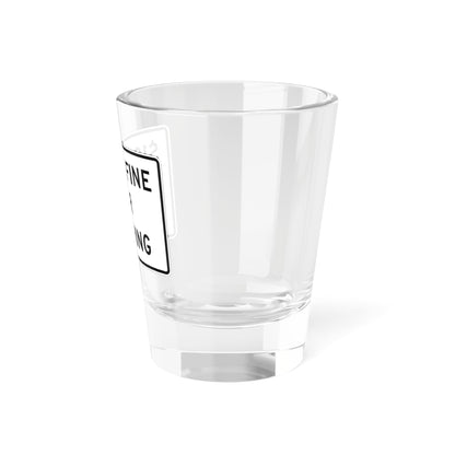 MUTCD-CA R47 (California) (Road Sign) Shot Glass 1.5oz
