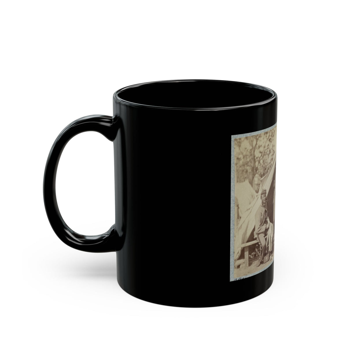 7th N.Y. State Militia, Camp Cameron, D.C., 1861 (U.S. Civil War) Black Coffee Mug