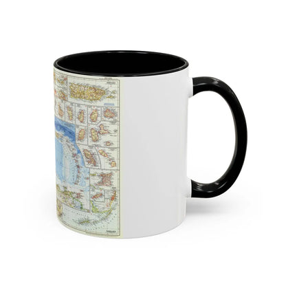 West Indies (1954) (Map) Accent Coffee Mug-Go Mug Yourself