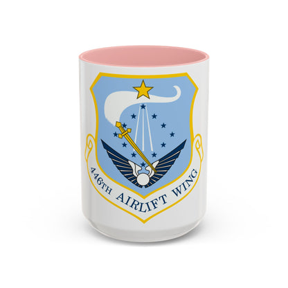 446th Airlift Wing (U.S. Air Force) Accent Coffee Mug