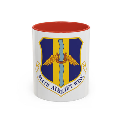 914th Airlift Wing (U.S. Air Force) Accent Coffee Mug