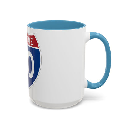 Interstate 40 (U.S. Highways) Accent Coffee Mug