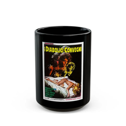 FEAST OF SATAN (ITALIAN) 1971 Movie Poster - Black Coffee Mug-15oz-Go Mug Yourself