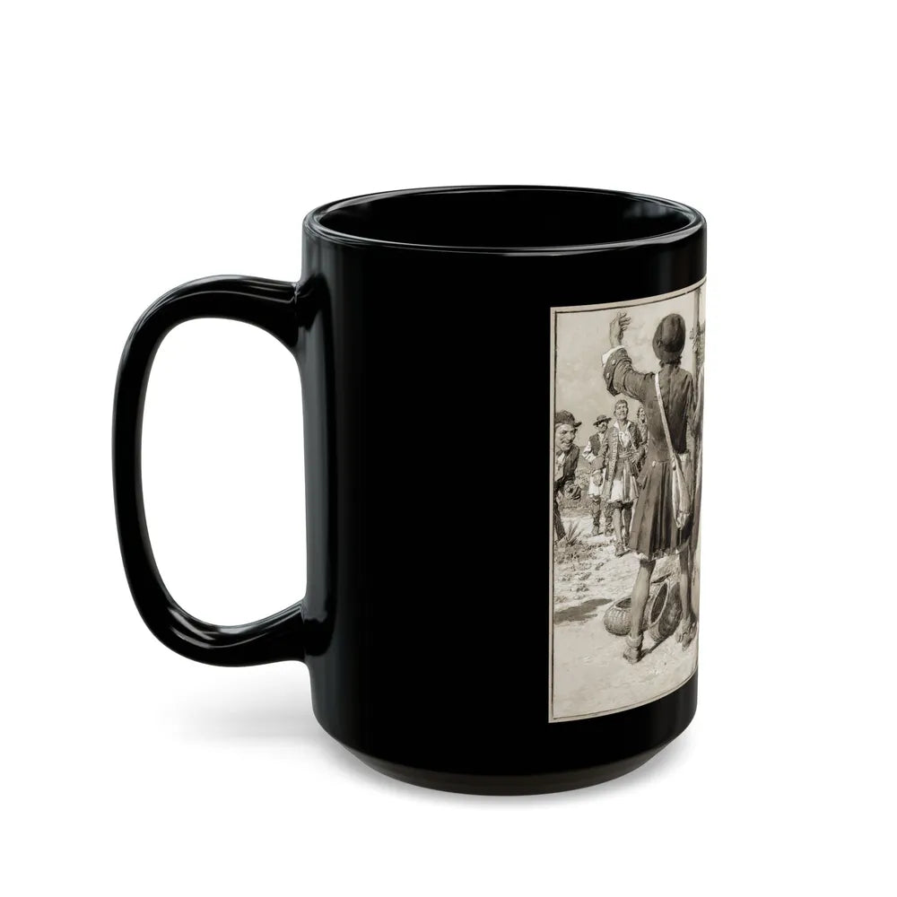 Britannia and Eve, c. 1942 - Black Coffee Mug-Go Mug Yourself