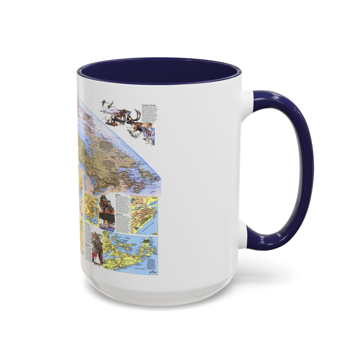 Canada - Vacationlands (1985) (Map) Accent Coffee Mug
