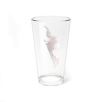 Flag map of Terra Australis Spain (Spain) Pint Glass 16oz