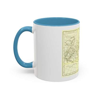 Asia - Carte Generale des Decouvertes (1892) (Map) Accent Coffee Mug