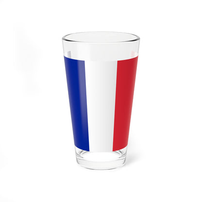 Drapeau France Television (France) Pint Glass 16oz