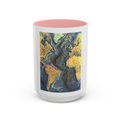 Atlantic Ocean Floor (1968) (Map) Accent Coffee Mug