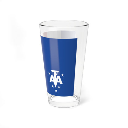 Flag of the French Southern and Antarctic Lands (France) Pint Glass 16oz
