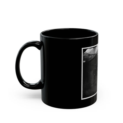Washington, D.C. Group Of Sanitary Commission Workers At The Entrance Of The Home Lodge (U.S. Civil War) Black Coffee Mug