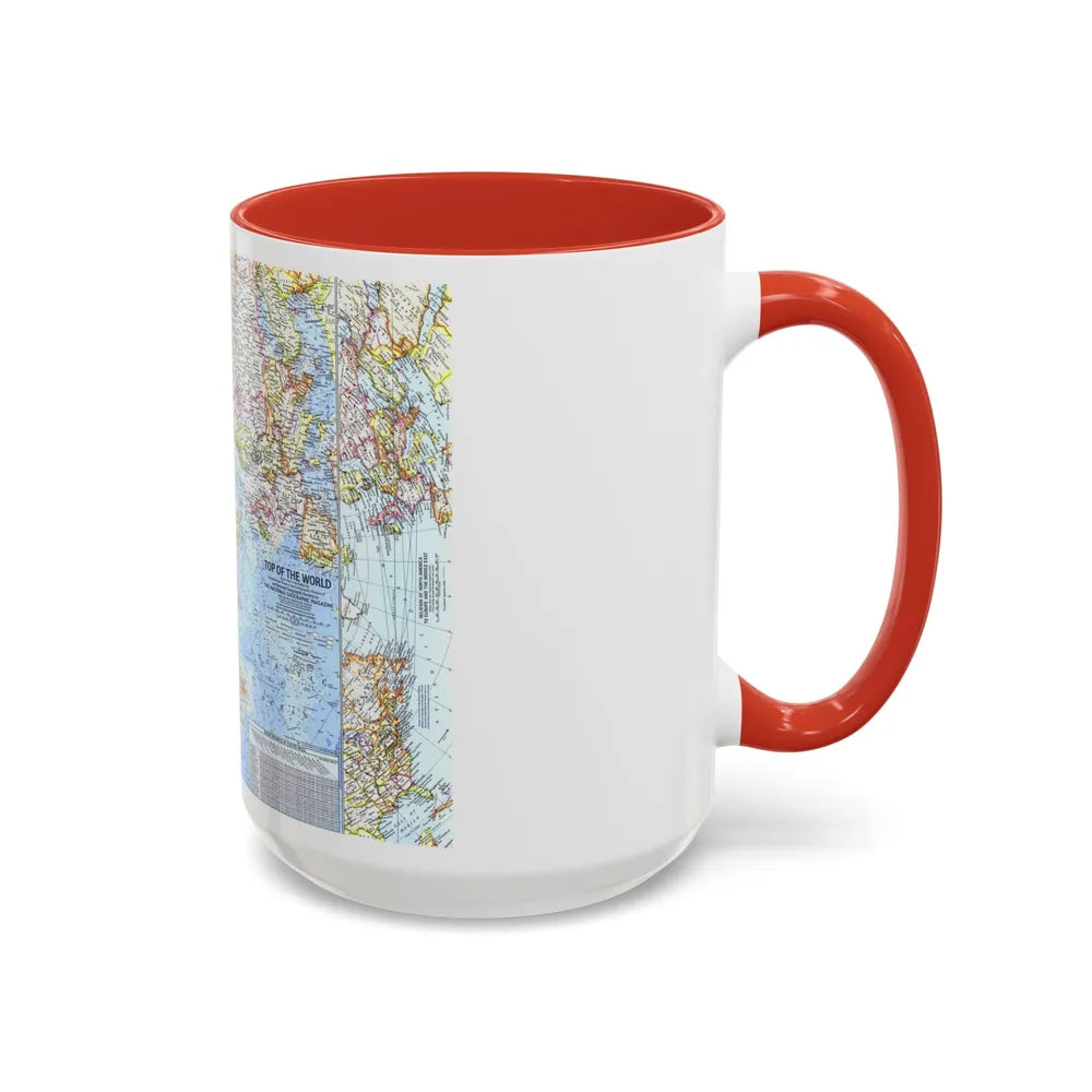 Top Of The World (1965) (Map) Accent Coffee Mug-Go Mug Yourself