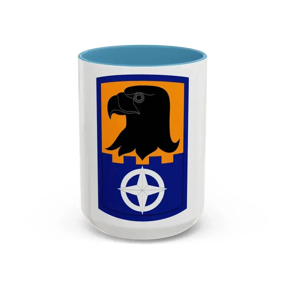244 Aviation Brigade (U.S. Army) Accent Coffee Mug 15oz Light Blue - Go Mug Yourself