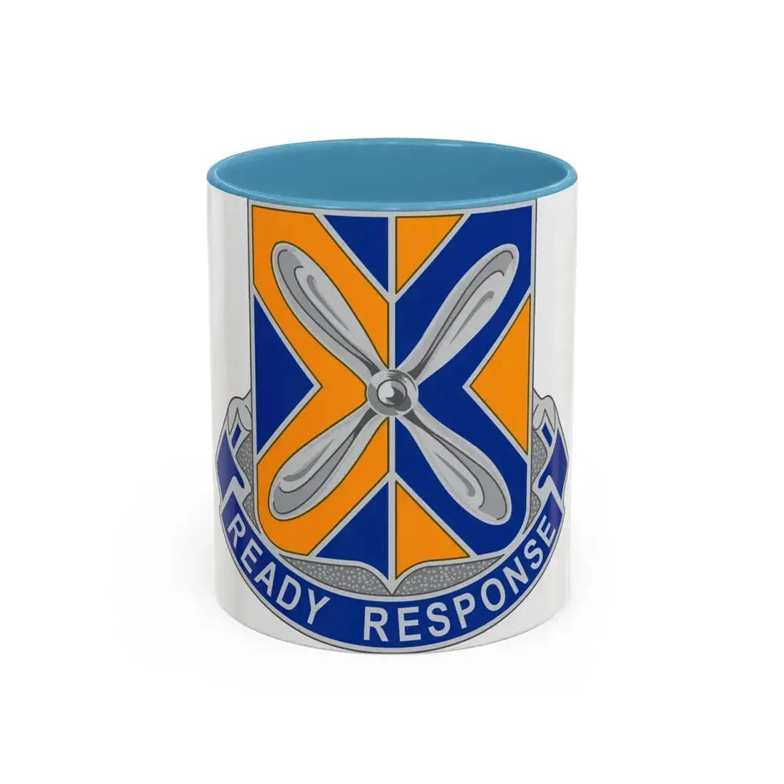 244 Aviation Regiment (U.S. Army) Accent Coffee Mug 11oz Light Blue - Go Mug Yourself