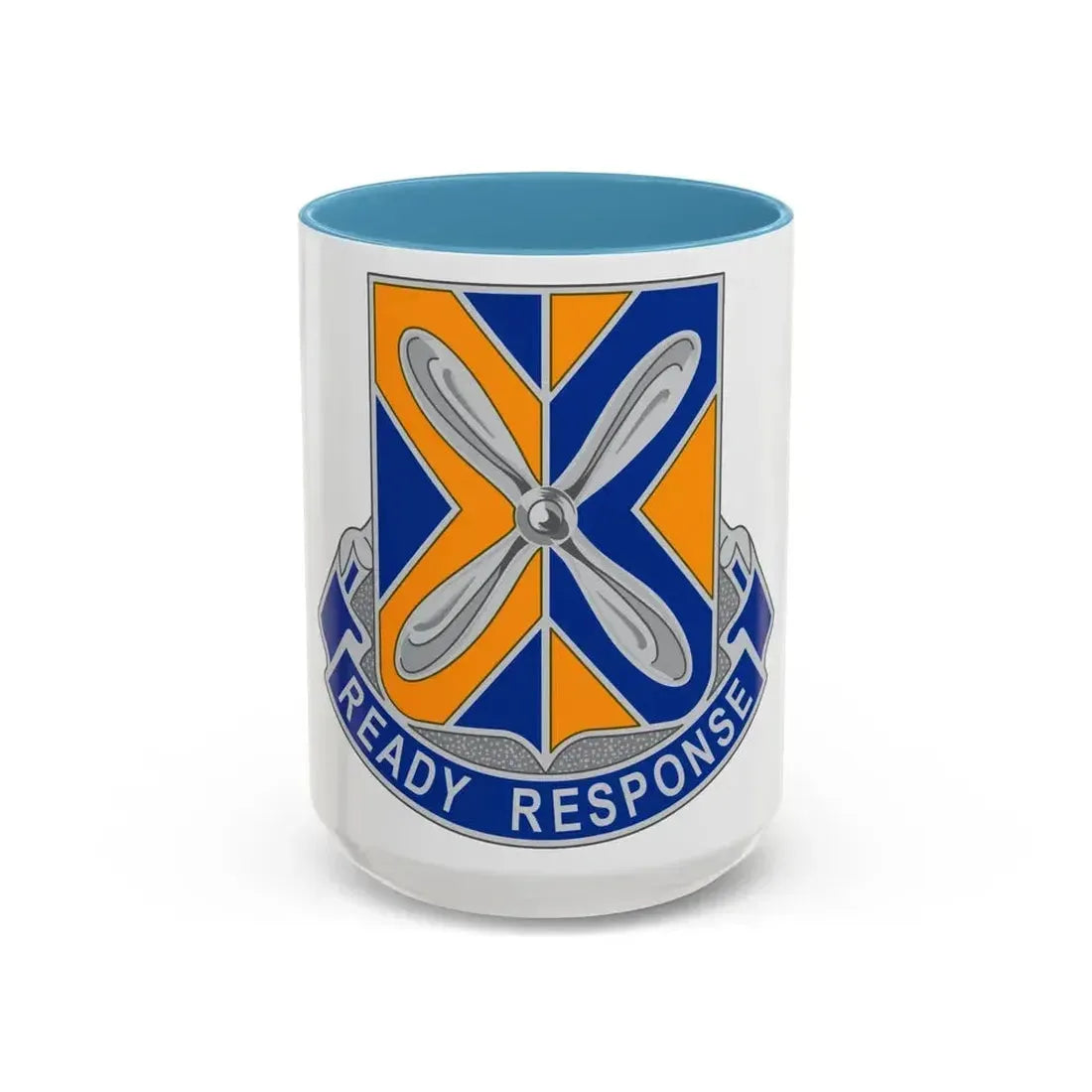 244 Aviation Regiment (U.S. Army) Accent Coffee Mug 15oz Light Blue - Go Mug Yourself