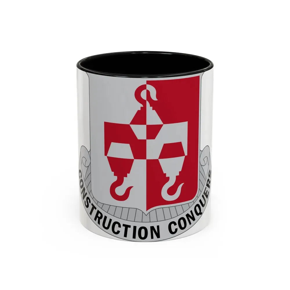 244 Engineer Battalion (U.S. Army) Accent Coffee Mug 11oz Black - Go Mug Yourself
