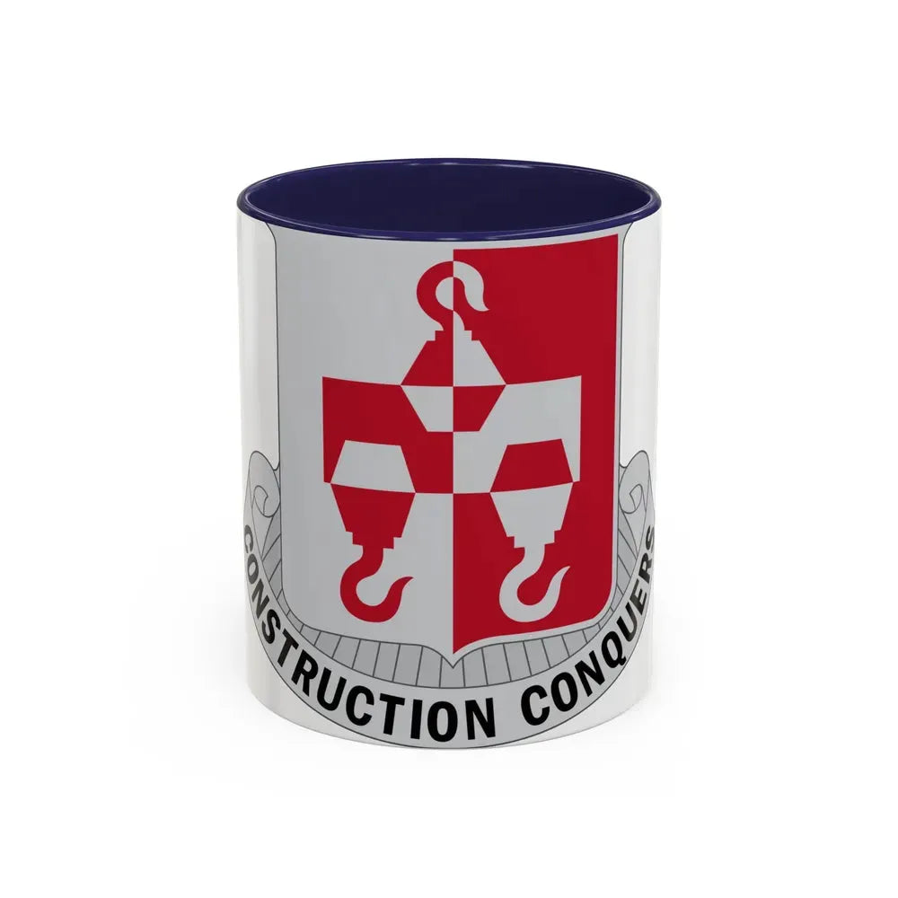 244 Engineer Battalion (U.S. Army) Accent Coffee Mug 11oz Navy - Go Mug Yourself