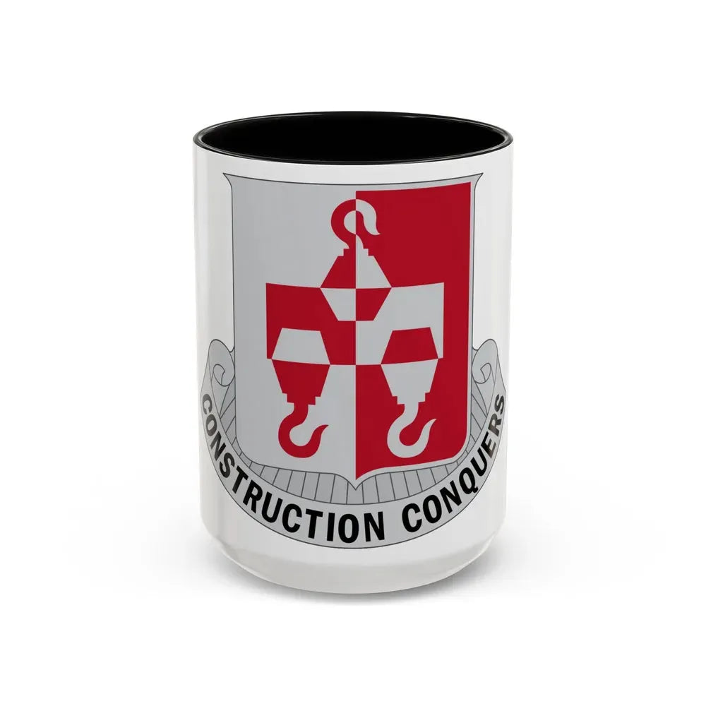 244 Engineer Battalion (U.S. Army) Accent Coffee Mug 15oz Black - Go Mug Yourself