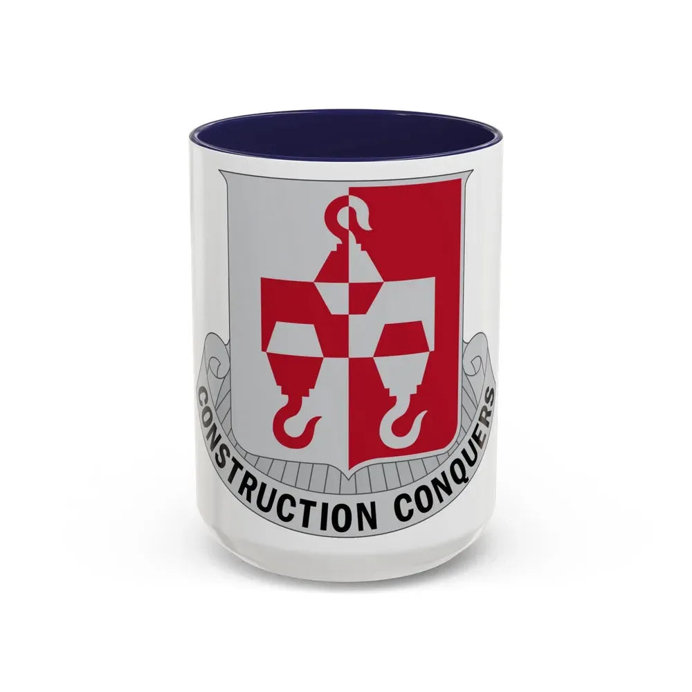 244 Engineer Battalion (U.S. Army) Accent Coffee Mug 15oz Navy - Go Mug Yourself