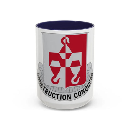 244 Engineer Battalion (U.S. Army) Accent Coffee Mug 15oz Navy - Go Mug Yourself