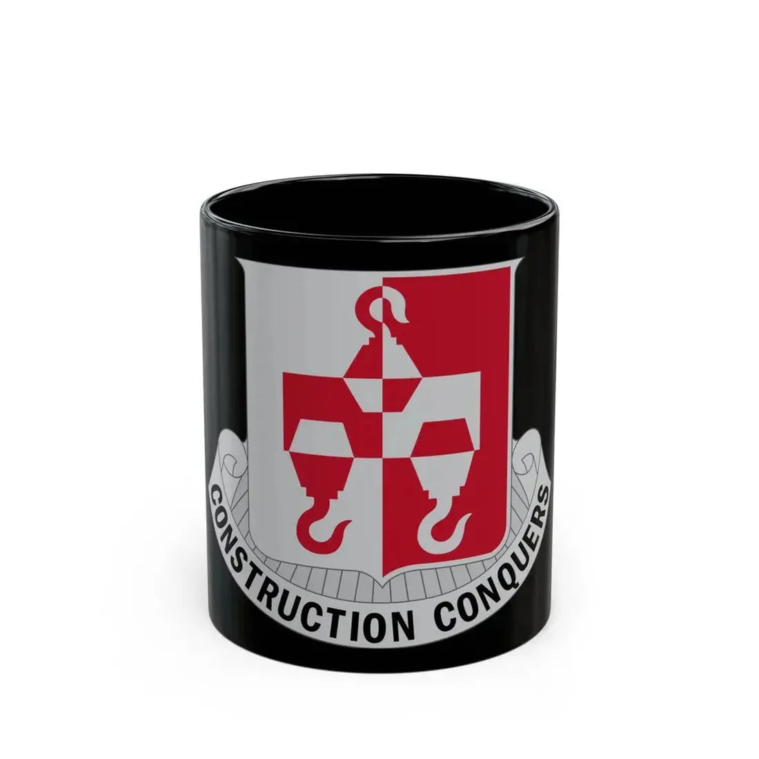 244 Engineer Battalion (U.S. Army) Black Coffee Mug - Go Mug Yourself
