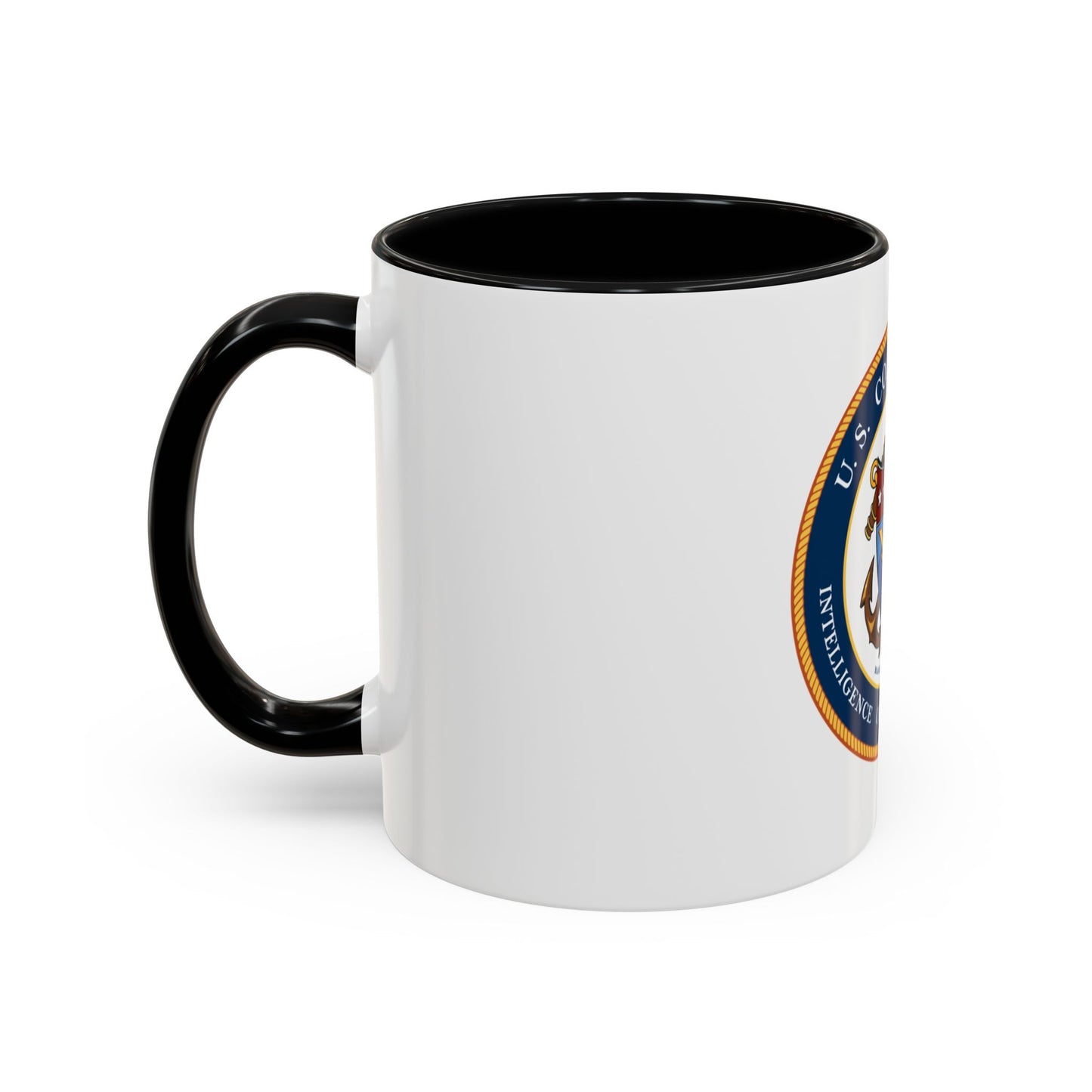 USCG Intelligence Coordination Center (U.S. Coast Guard) Accent Coffee Mug