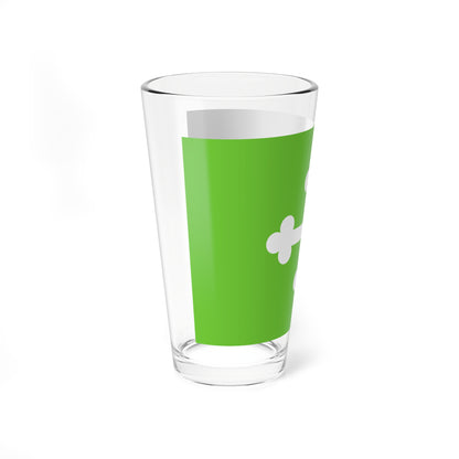Flag of Bourg-en-Bresse (France) Pint Glass 16oz