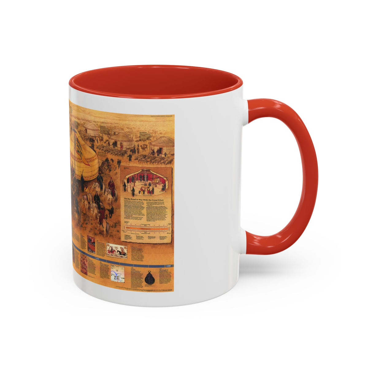 Mongols, The (1996) (Map) Accent Coffee Mug
