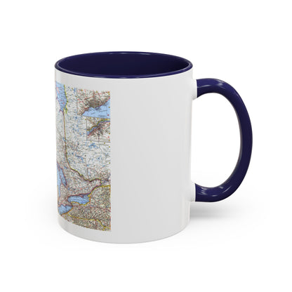 Canada - Central (1963) (Map) Accent Coffee Mug