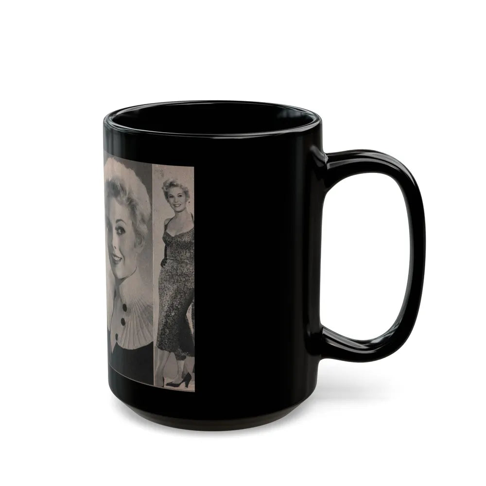 Kim Novak #150 - Scanned Mag. 66 Photos (Vintage Female Icon) Black Coffee Mug-Go Mug Yourself