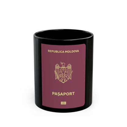 Moldova Passport - Black Coffee Mug-11oz-Go Mug Yourself