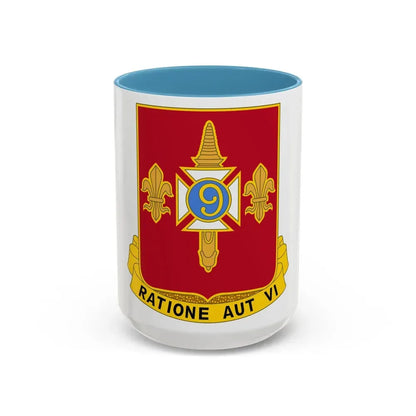 244th Air Defense Artillery Regiment (U.S. Army) Accent Coffee Mug 15oz Light Blue - Go Mug Yourself