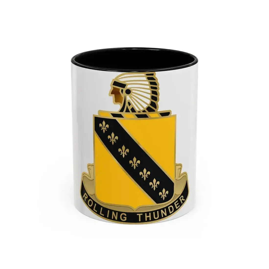 245 Armor Regiment (U.S. Army) Accent Coffee Mug 11oz Black - Go Mug Yourself
